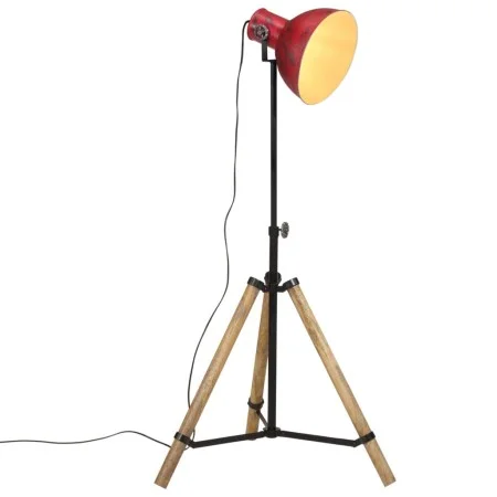 Lámpara de pie rojo desgastado 25 W E27 75x75x90-150 cm de vidaXL, Lámparas - Ref: Foro24-371896, Precio: 72,81 €, Descuento: %