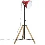 Lámpara de pie rojo desgastado 25 W E27 75x75x90-150 cm de vidaXL, Lámparas - Ref: Foro24-371896, Precio: 72,81 €, Descuento: %