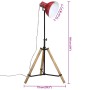 Lámpara de pie rojo desgastado 25 W E27 75x75x90-150 cm de vidaXL, Lámparas - Ref: Foro24-371896, Precio: 73,41 €, Descuento: %