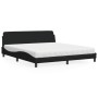 Cama con colchón de tela negro 180x200 cm de vidaXL, Camas y somieres - Ref: Foro24-3208446, Precio: 415,28 €, Descuento: %