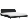 Cama con colchón de tela negro 180x200 cm de vidaXL, Camas y somieres - Ref: Foro24-3208446, Precio: 415,28 €, Descuento: %