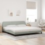 Cama con colchón terciopelo gris claro 200x200 cm de vidaXL, Camas y somieres - Ref: Foro24-3208471, Precio: 462,69 €, Descue...