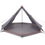Tienda familiar tipi para 8 personas impermeable gris naranja de vidaXL, Tiendas de campaña - Ref: Foro24-94584, Precio: 81,2...
