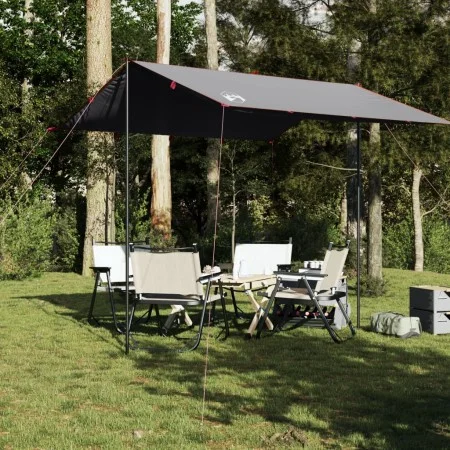 Lona de camping impermeable gris y naranja 300x294 cm de vidaXL, Tiendas de campaña - Ref: Foro24-94654, Precio: 37,44 €, Des...