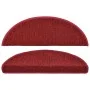 Alfombrillas de escalera 15 unidades rojo burdeos 65x24x4 cm de vidaXL, Alfombrillas para escalones - Ref: Foro24-133889, Pre...