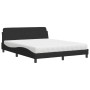 Cama con colchón terciopelo negro 160x200 cm de vidaXL, Camas y somieres - Ref: Foro24-3208433, Precio: 369,58 €, Descuento: %