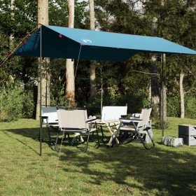 Lona de camping impermeable azul 360x294 cm de vidaXL, Tiendas de campaña - Ref: Foro24-94656, Precio: 31,45 €, Descuento: %