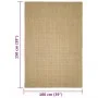 Alfombra de sisal para rascador 100x150 cm de vidaXL, Accesorios de muebles para gatos - Ref: Foro24-3203422, Precio: 76,80 €...