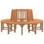 Banco de árbol circular madera maciza eucalipto Ø208 cm de vidaXL, Bancos de jardín - Ref: Foro24-3154103, Precio: 602,97 €, ...