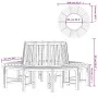 Banco de árbol circular madera maciza eucalipto Ø208 cm de vidaXL, Bancos de jardín - Ref: Foro24-3154103, Precio: 602,97 €, ...