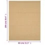 Alfombra de sisal natural 80x100 cm de vidaXL, Alfombras - Ref: Foro24-136304, Precio: 61,66 €, Descuento: %