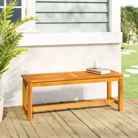 Gartenbank aus massivem Akazienholz 110x35x45 cm von vidaXL, Gartenbänke - Ref: Foro24-319419, Preis: 99,51 €, Rabatt: %