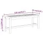 Gartenbank aus massivem Akazienholz 110x35x45 cm von vidaXL, Gartenbänke - Ref: Foro24-319419, Preis: 99,51 €, Rabatt: %