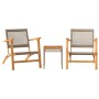 Juego de bistró 3 pzas ratán PE beige y madera maciza acacia de vidaXL, Conjuntos de jardín - Ref: Foro24-365867, Precio: 186...