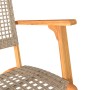 Juego de bistró 3 pzas ratán PE beige y madera maciza acacia de vidaXL, Conjuntos de jardín - Ref: Foro24-365867, Precio: 186...