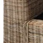 Sofá de 2 plazas con cojines ratán natural de vidaXL, Sofás - Ref: Foro24-283073, Precio: 555,64 €, Descuento: %
