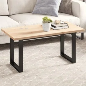 Rechteckige Tischplatte aus massivem Kiefernholz 100x50x2,5 cm von vidaXL, Tischplatten - Ref: Foro24-847431, Preis: 44,77 €,...