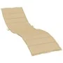Cojín para tumbona tela beige melange 200x60x4 cm de vidaXL, Cojines para sillas y sofás - Ref: Foro24-4002512, Precio: 45,25...