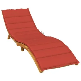 Cojín para tumbona tela rojo melange 200x50x4 cm de vidaXL, Cojines para sillas y sofás - Ref: Foro24-4002504, Precio: 38,25 ...