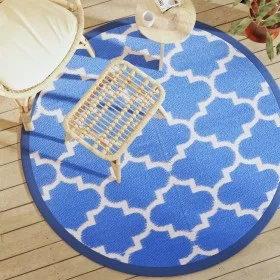 Alfombra de exterior PP azul Ø160 cm de vidaXL, Protectores para exterior - Ref: Foro24-368539, Precio: 29,55 €, Descuento: %