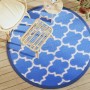 Alfombra de exterior PP azul Ø160 cm de vidaXL, Protectores para exterior - Ref: Foro24-368539, Precio: 28,31 €, Descuento: %