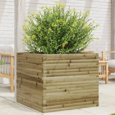 Jardinera madera de pino impregnada 80x80x68,5 cm de vidaXL, Maceteros y jardineras - Ref: Foro24-3282483, Precio: 235,48 €, ...