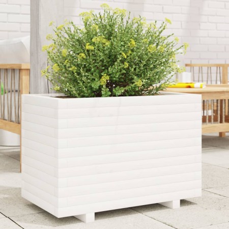 Jardinera madera maciza de pino blanco 70x40x49,5 cm de vidaXL, Maceteros y jardineras - Ref: Foro24-3282550, Precio: 147,87 ...