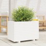 Jardinera madera maciza de pino blanco 70x40x49,5 cm de vidaXL, Maceteros y jardineras - Ref: Foro24-3282550, Precio: 147,87 ...