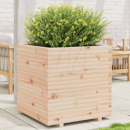 Jardinera madera maciza de pino 70x70x72,5 cm de vidaXL, Maceteros y jardineras - Ref: Foro24-3282584, Precio: 220,56 €, Desc...