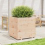 Jardinera madera maciza de pino 70x70x72,5 cm de vidaXL, Maceteros y jardineras - Ref: Foro24-3282584, Precio: 220,56 €, Desc...