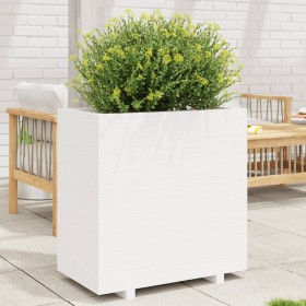 Jardinera madera maciza de pino blanco 70x40x72,5 cm de vidaXL, Maceteros y jardineras - Ref: Foro24-3282590, Precio: 204,25 ...