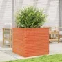 Jardinera de madera maciza de pino marrón cera 70x70x68,5 cm de vidaXL, Maceteros y jardineras - Ref: Foro24-3282476, Precio:...