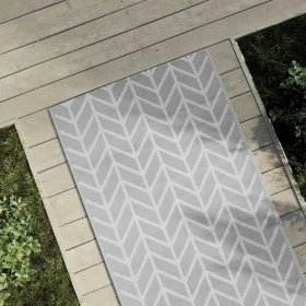 Alfombra de exterior PP gris 80x250 cm de vidaXL, Protectores para exterior - Ref: Foro24-368545, Precio: 29,12 €, Descuento: %