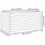Jardinera madera maciza de pino blanco 90x60x49,5 cm de vidaXL, Maceteros y jardineras - Ref: Foro24-3282565, Precio: 199,84 ...