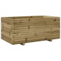 Jardinera madera de pino impregnada 110x60x49,5 cm de vidaXL, Maceteros y jardineras - Ref: Foro24-3282573, Precio: 202,29 €,...
