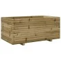 Jardinera madera de pino impregnada 110x60x49,5 cm de vidaXL, Maceteros y jardineras - Ref: Foro24-3282573, Precio: 199,75 €,...