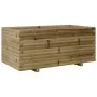 Jardinera madera de pino impregnada 110x60x49,5 cm de vidaXL, Maceteros y jardineras - Ref: Foro24-3282573, Precio: 199,75 €,...