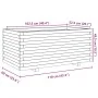 Jardinera madera de pino impregnada 110x60x49,5 cm de vidaXL, Maceteros y jardineras - Ref: Foro24-3282573, Precio: 199,75 €,...