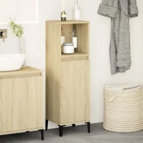 Sonoma oak plywood bathroom cabinet 30x30x100 cm by vidaXL, bathroom vanities - Ref: Foro24-847389, Price: 63,13 €, Discount: %