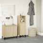 Armario de baño madera contrachapada roble Sonoma 30x30x100 cm de vidaXL, Tocadores de baño - Ref: Foro24-847389, Precio: 62,...