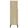 Armario de baño madera contrachapada roble Sonoma 30x30x100 cm de vidaXL, Tocadores de baño - Ref: Foro24-847389, Precio: 62,...
