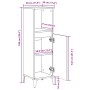 Armario de baño madera contrachapada roble Sonoma 30x30x100 cm de vidaXL, Tocadores de baño - Ref: Foro24-847389, Precio: 62,...