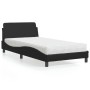 Cama con colchón cuero sintético negro 100x200 cm de vidaXL, Camas y somieres - Ref: Foro24-3208357, Precio: 233,01 €, Descue...