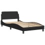 Cama con colchón cuero sintético negro 100x200 cm de vidaXL, Camas y somieres - Ref: Foro24-3208357, Precio: 233,01 €, Descue...