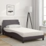 Cama con colchón cuero sintético gris 100x200 cm de vidaXL, Camas y somieres - Ref: Foro24-3208360, Precio: 238,33 €, Descuen...