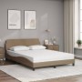 Cama con colchón cuero sintético capuchino 120x200 cm de vidaXL, Camas y somieres - Ref: Foro24-3208381, Precio: 323,63 €, De...