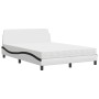 Cama con colchón cuero sintético blanco y negro 120x200 cm de vidaXL, Camas y somieres - Ref: Foro24-3208383, Precio: 322,90 ...