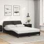 Cama con colchón cuero sintético negro 140x190 cm de vidaXL, Camas y somieres - Ref: Foro24-3208397, Precio: 338,91 €, Descue...