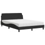 Cama con colchón terciopelo negro 140x200 cm de vidaXL, Camas y somieres - Ref: Foro24-3208413, Precio: 341,41 €, Descuento: %