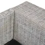 Sofá de 2 plazas con cojines ratán natural gris de vidaXL, Sofás - Ref: Foro24-283070, Precio: 442,38 €, Descuento: %